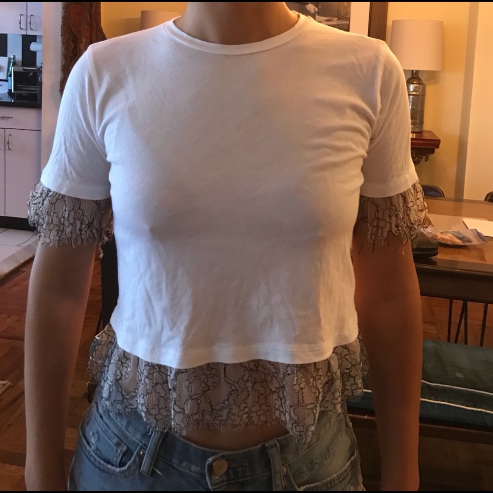 TOPSHOP White crop top - Picture 6 of 7